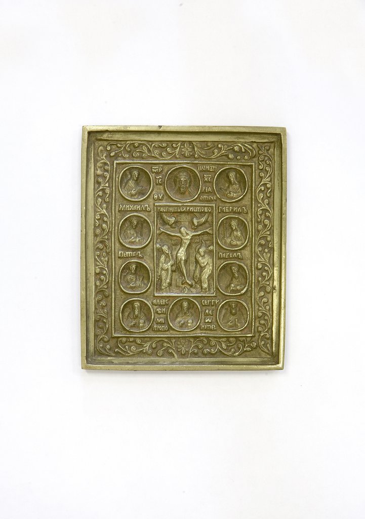 Икона "Распятие Христово с деисусом", XIX в., Россия