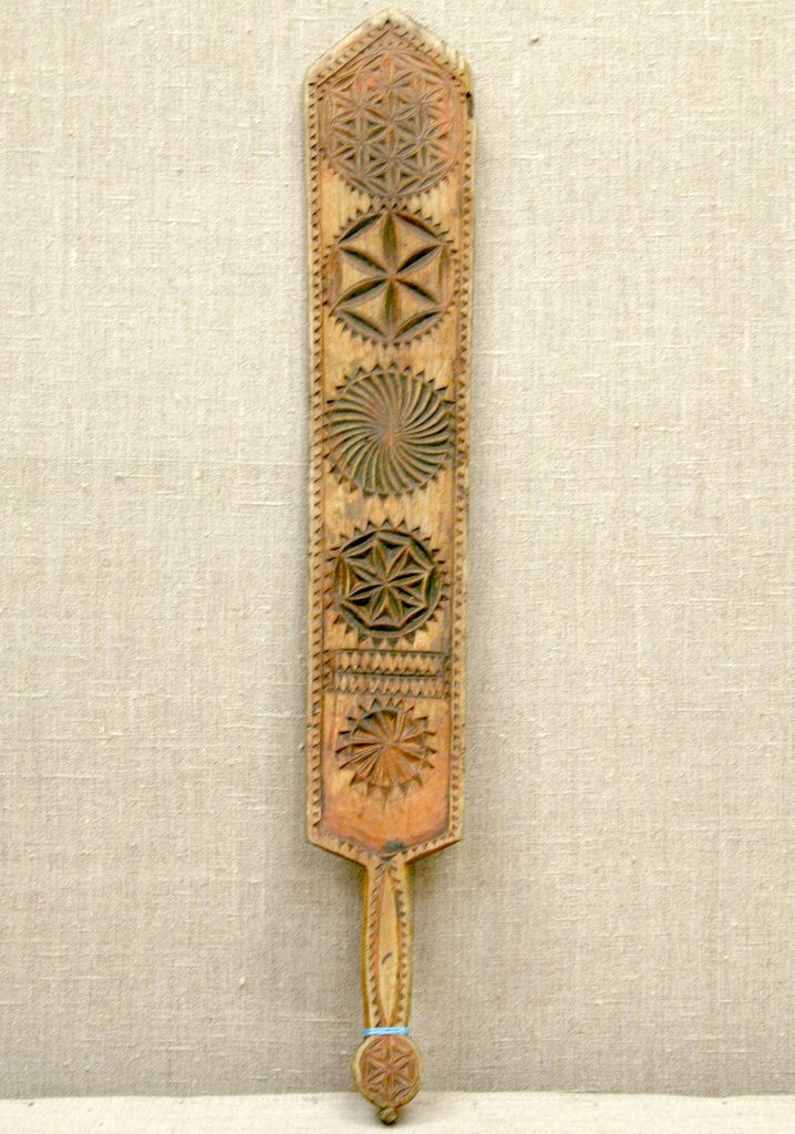 Рубель для глажения белья, Конец ХIХ - начало ХХ в., Архангельская губ., Мезенский уезд, Койденская волость, с. Койда