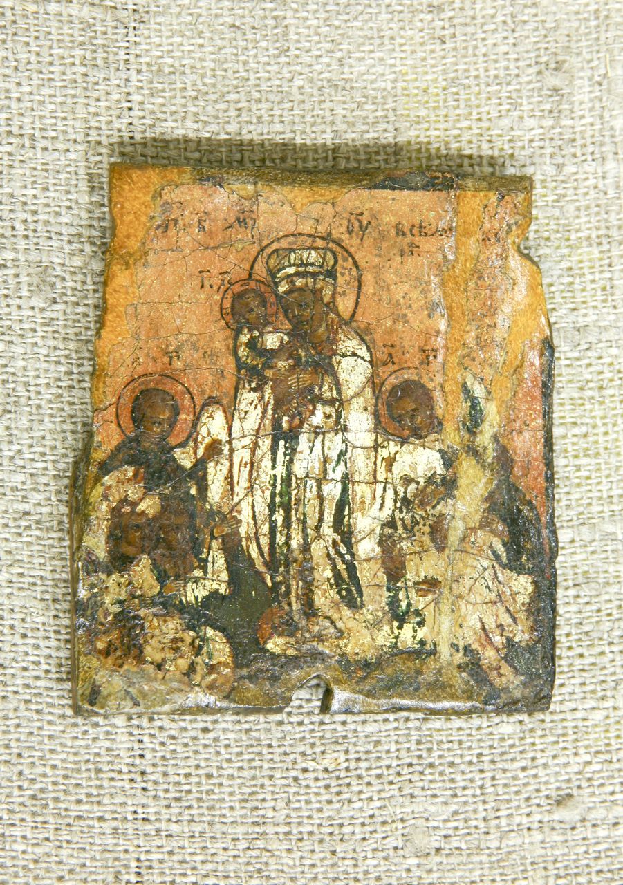 Створка складня "Богоматерь Всех скорбящих Радость", Середина XVIII в., Русский Север