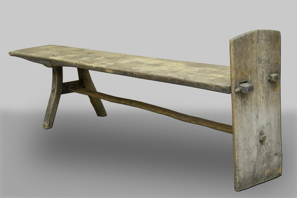 Скамья "коник", Начало XX в., Архангельская губ., Шенкурский уезд, Верхопаденьгская волость, дер. Бельневская