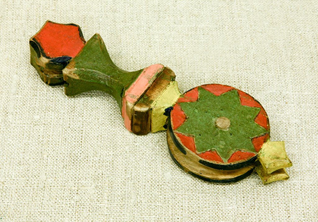 Блок, деталь ткацкого стана, Вторая половина ХIХ в., Архангельская губ., Мезенский уезд, Дорогорская волость, дер. Заозерье