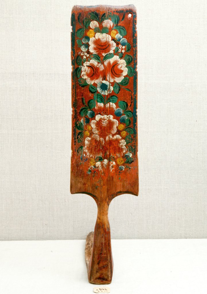 Прялка каргопольская, расписная, 1897 г., Олонецкая губ., Вытегорский уезд